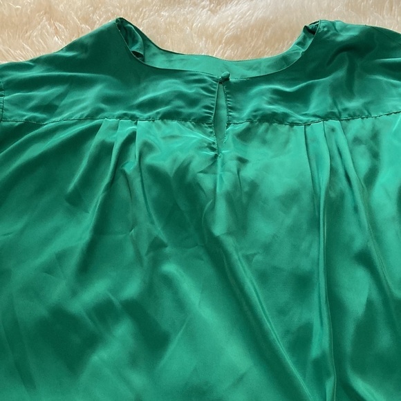 Green blouse with keyhole neckline size 32 - Picture 8 of 9